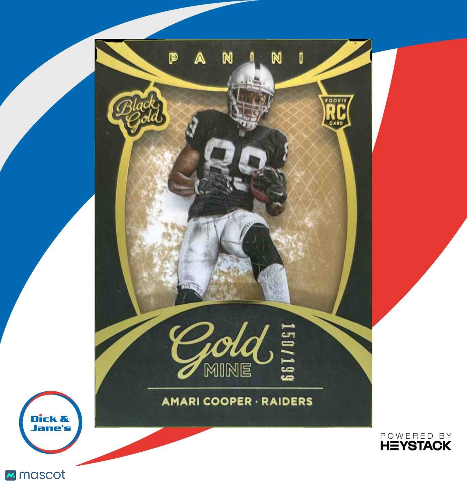 2015 Panini Black Gold Amari Cooper Rookie Goldmine /199 RC Oakland Raiders - Sports Cards