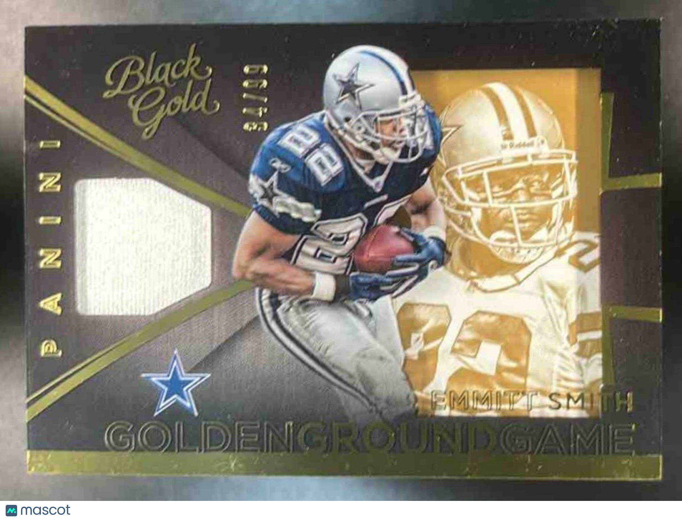 2015 Panini Black Gold Emmitt Smith Golden Ground Game /99 Dallas Cowboys - Sports Cards