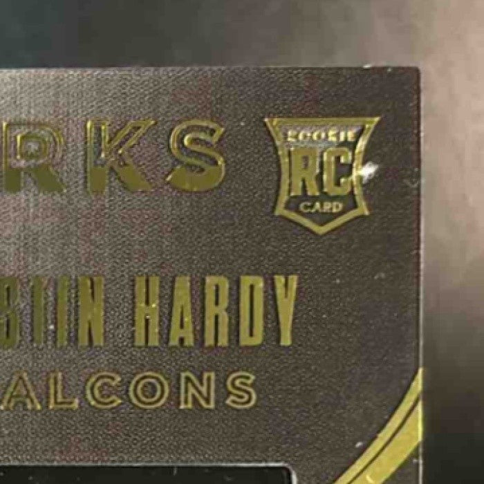 2015 Panini Black Gold Justin Hardy Metallic Marks /99 RC Auto Atlanta Falcons - Sports Cards