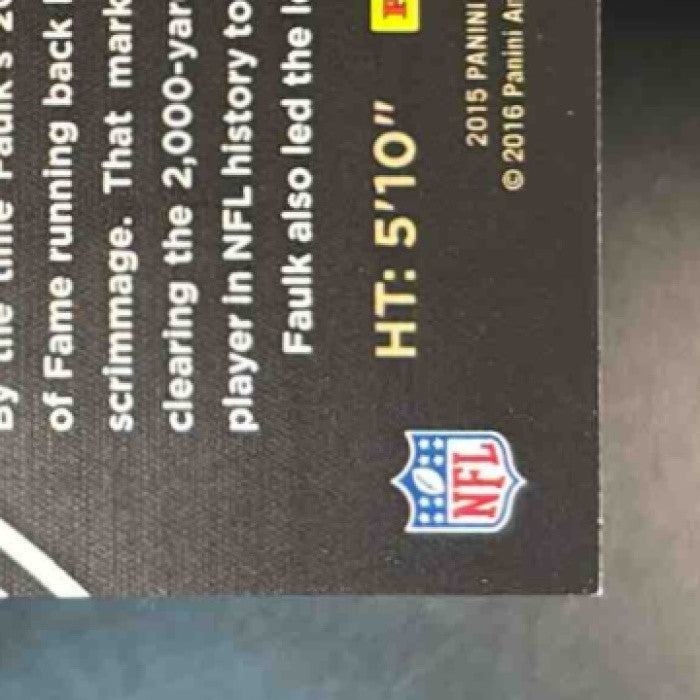 2015 Panini Black Gold Marshall Faulk /199 #59 St. Louis Rams - Sports Cards