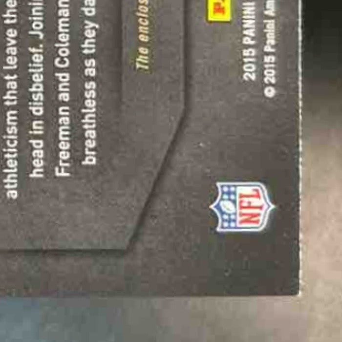 2015 Panini Playbook Devonta Freeman Julio Jones Tevin Coleman Triple Threat /99 - Sports Cards