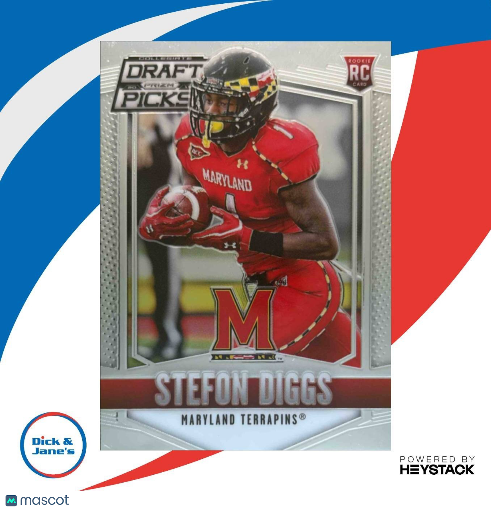2015 Panini Prizm Collegiate Draft Picks Stefon Diggs #243 RC - Sports Cards