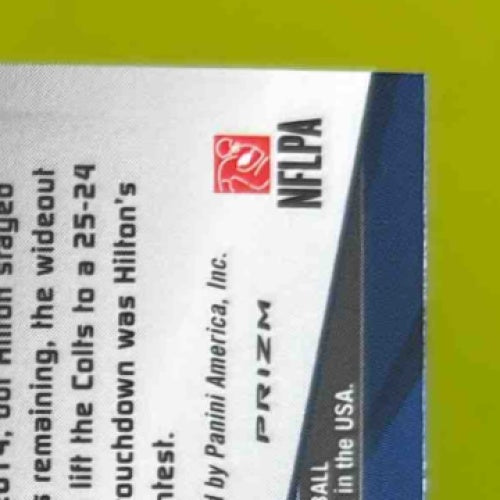 2015 Panini Spectra T.Y. Hilton Sunday Best Jerseys Neon Blue 4/50 Colts - Sports Cards