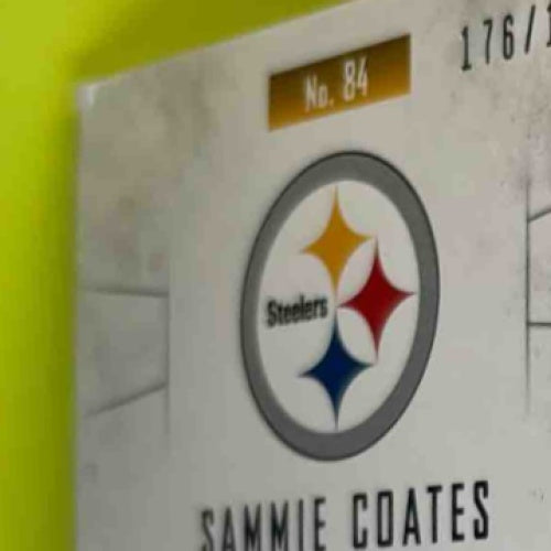 2015 Playbook Sammie Coates Rookie Booklet Signatures Silver /199 #84 Steelers - Sports Cards