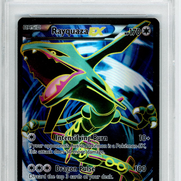 2015 Pokemon XY Roaring Skies Rayquaza EX #104 FA PSA