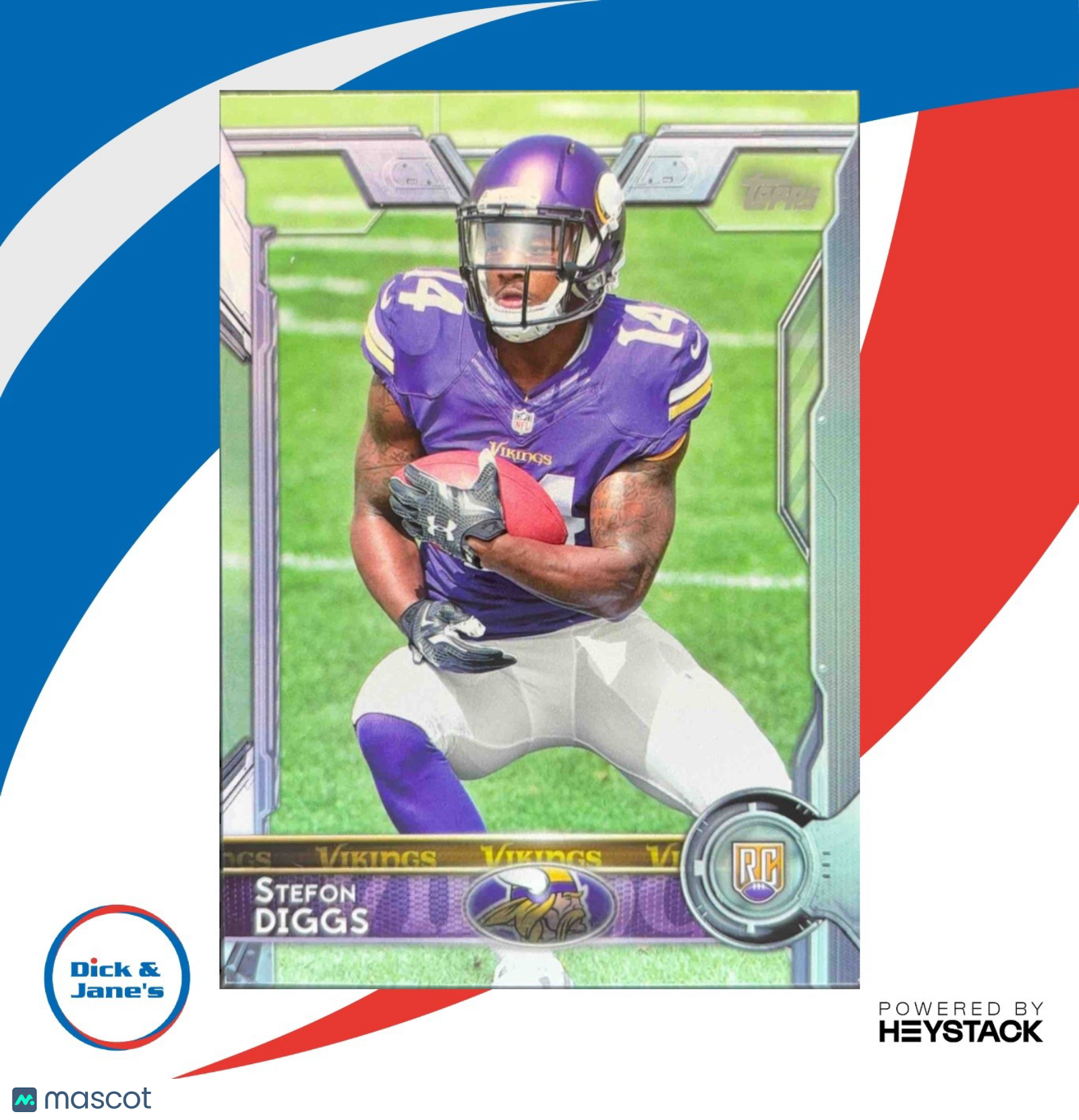 2015 Topps #452 Stefon Diggs RC Minnesota Vikings Rookie Card - Sports Cards