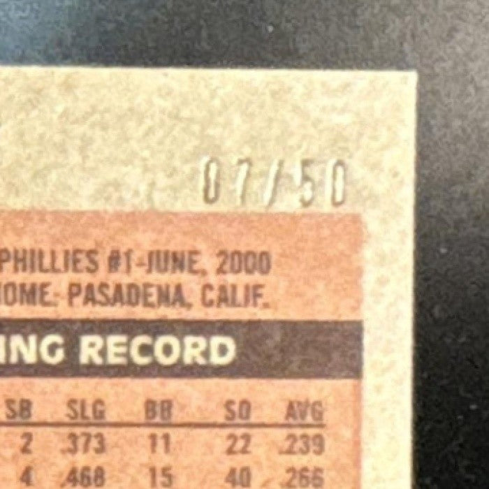 2015 Topps Archives Chase Utley Gold /50 #262 Philadelphia Phillies - Sports Cards