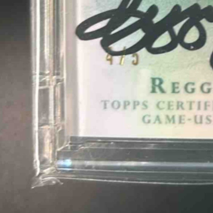 2015 Topps Dynasty Reggie Jackson Auto Patches Emerald 4/5 #AP-RJA7 Angels - Sports Cards