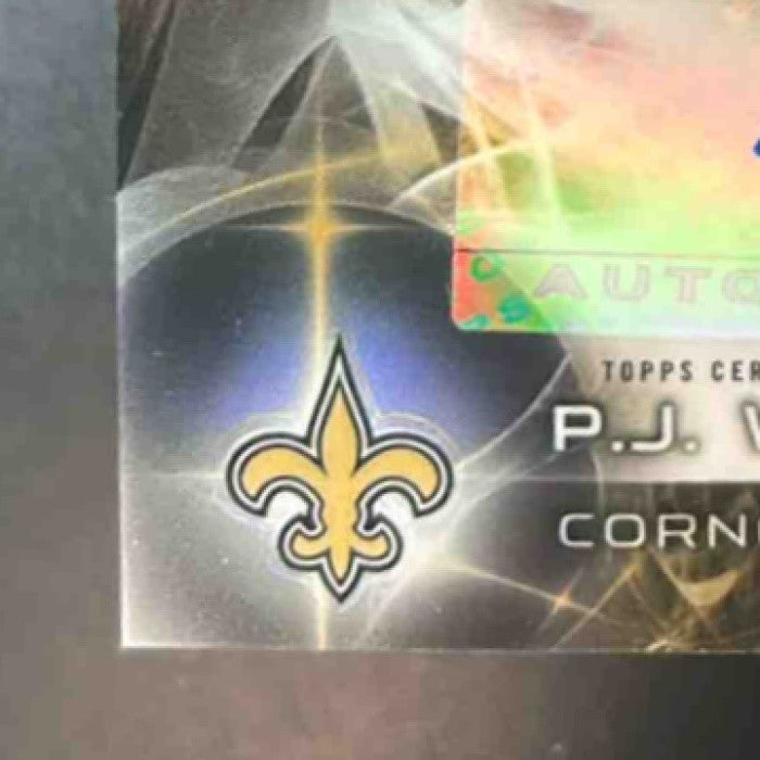2015 Topps Platinum P.J. Williams Auto Rookies Refractor RC New Orleans Saints - Sports Cards