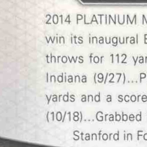 2015 Topps Platinum Stefon Diggs #141 RC Minnesota Vikings - Sports Cards