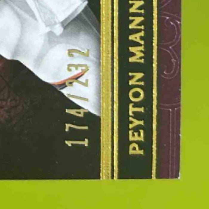 2015 Topps Triple Threads Peyton Manning Purple 174/232 #11 Denver Broncos - Sports Cards