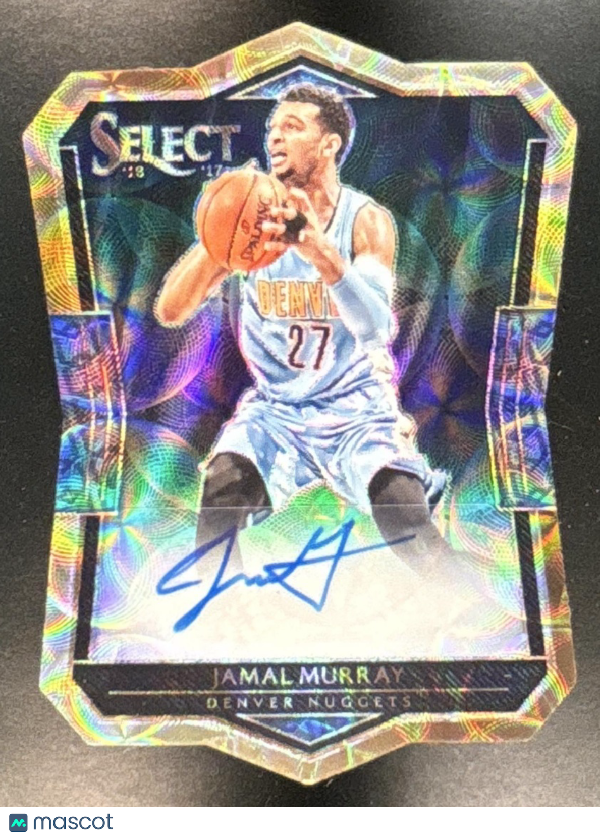 2016-17 Panini Select Jamal Murray Die Cut Rookie Auto Scope /49 #10 RC Nuggets - Sports Cards