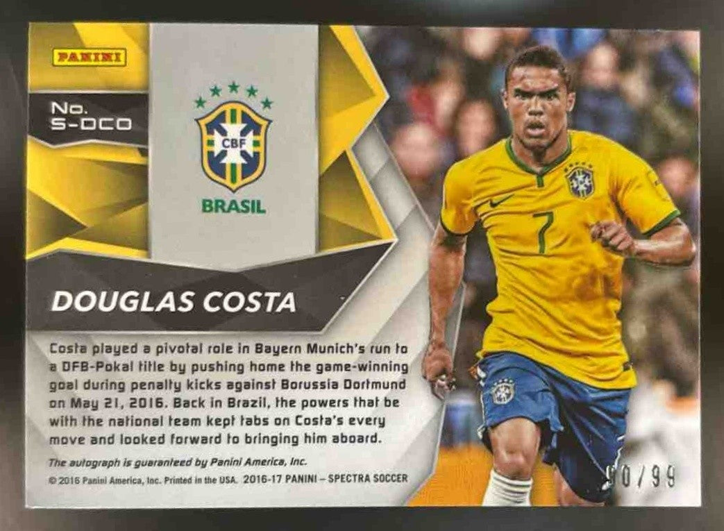 2016-17 Panini Spectra Douglas Costa Signatures /99 #S-DCO Auto Brazil - Sports Cards