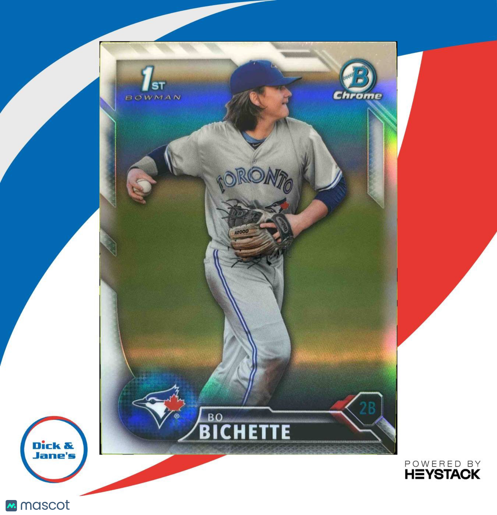 2016 Bowman Draft Bo Bichette Chrome Refractor #BDC-74 Toronto Blue Jays - Sports Cards