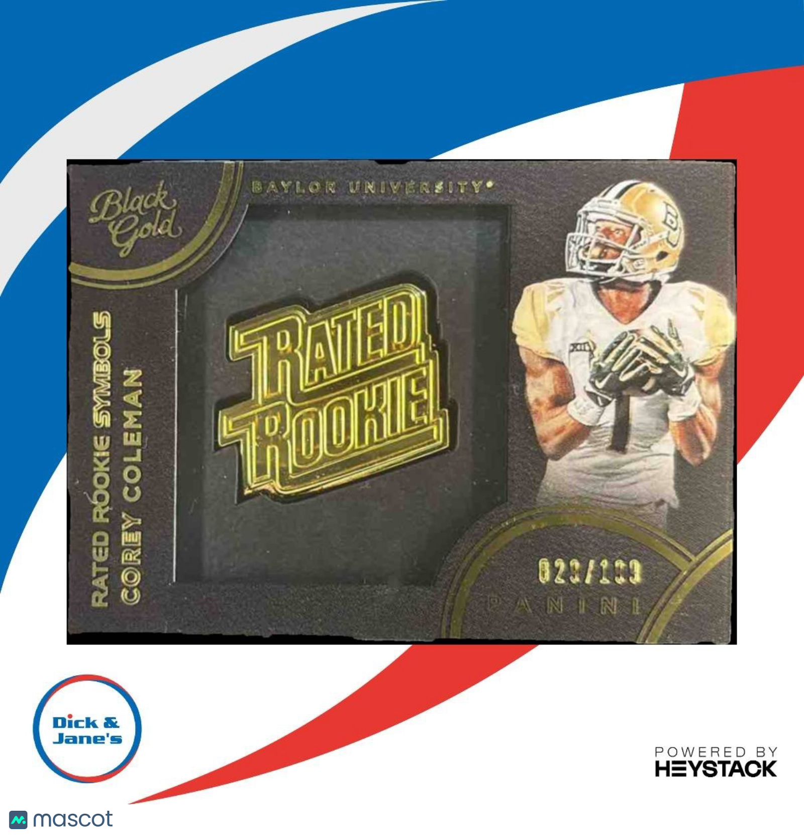 2016 Panini Black Gold Collegiate Corey Coleman Rated Rookie Symbols /199 #13 RC - Sports Cards