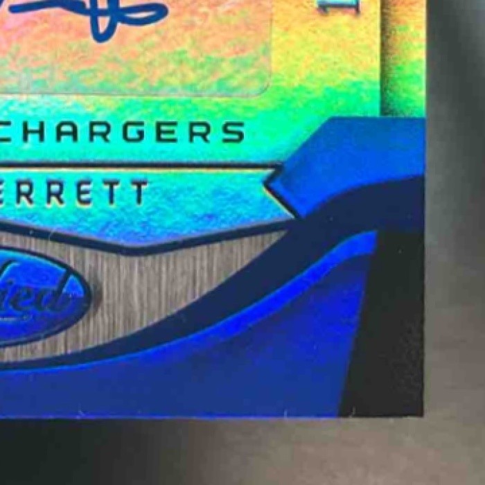 2016 Panini Certified Jason Verrett Mirror Signatures Blue /40 T Auto Chargers - Sports Cards
