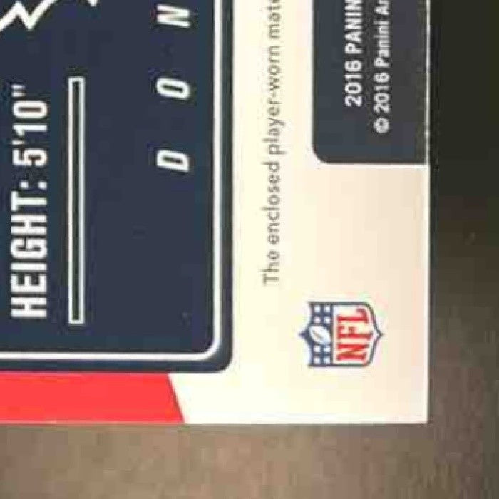 2016 Panini Donruss Tyler Ervin Rookie Phenom Jersey #16 RC Houston Texans - Sports Cards