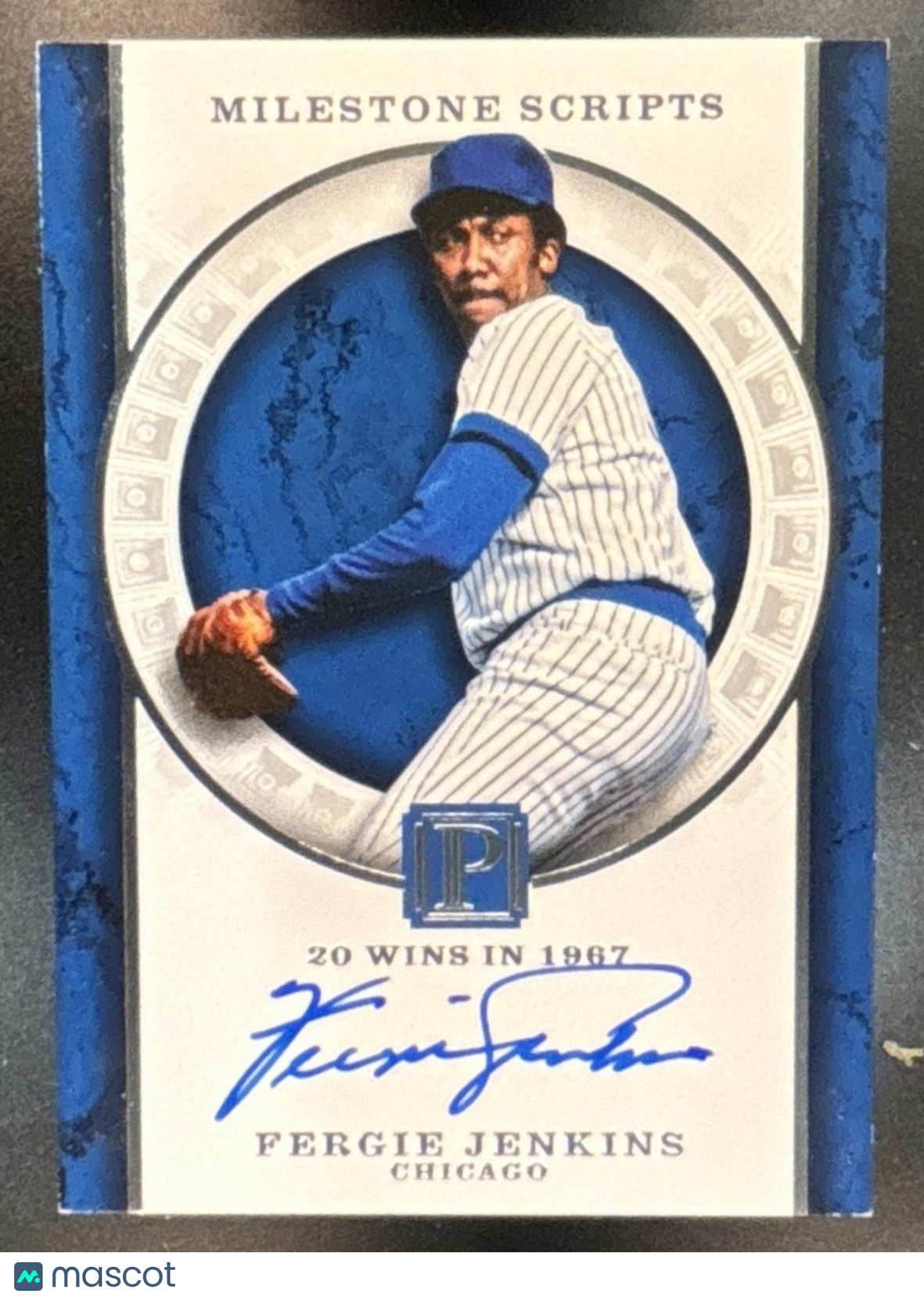 2016 Panini Pantheon Fergie Jenkins Milestone Scripts /99 Auto Chicago Cubs - Sports Cards