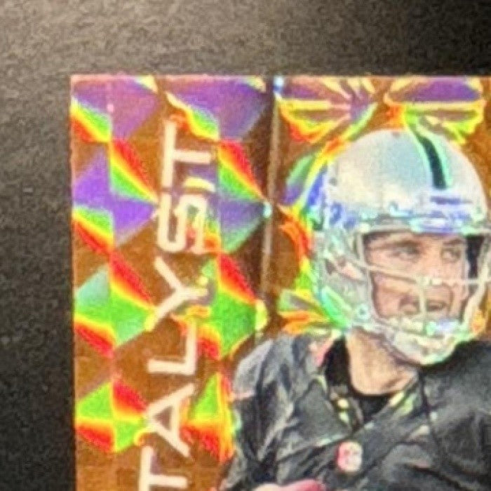 2016 Panini Spectra Derek Carr Catalysts Patch Neon Orange 3/3 Oakland Raiders - Sports Cards