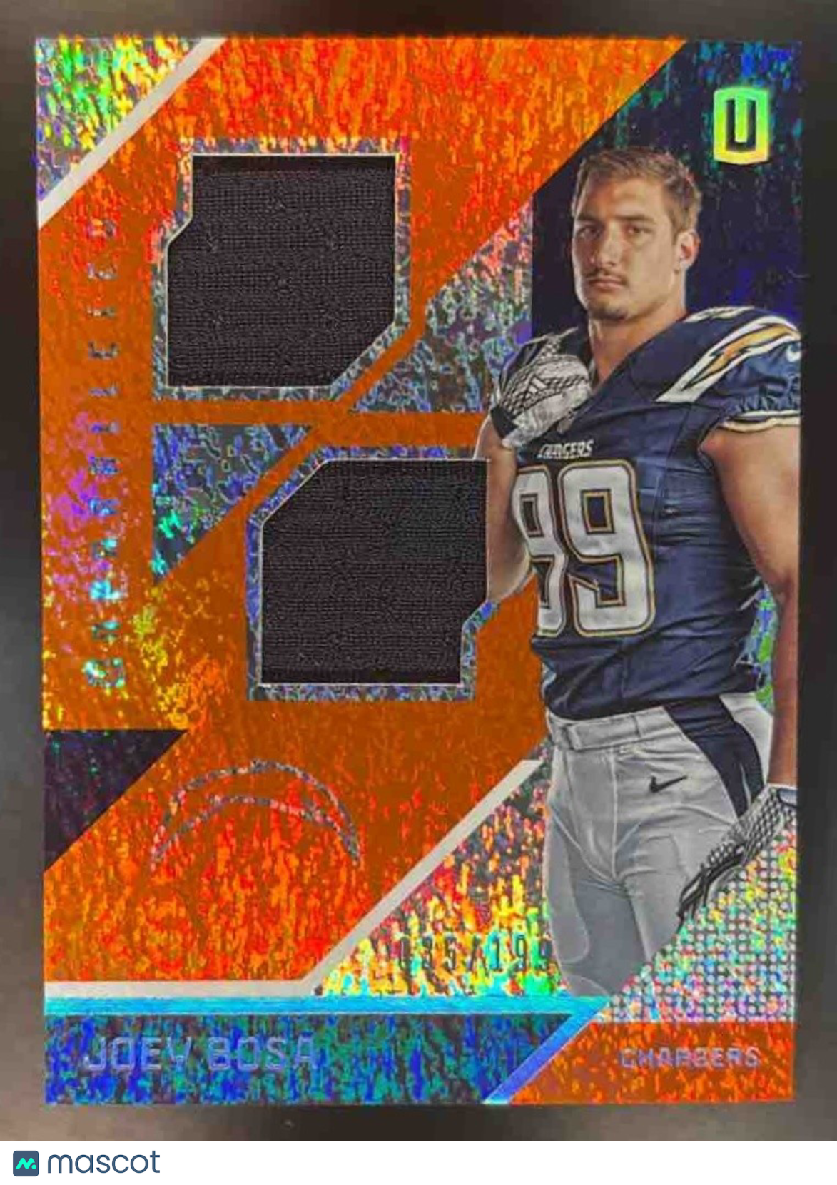 2016 Panini Unparalleled Joey Bosa RPS Dual Patch /199 RC San Diego Chargers - Sports Cards