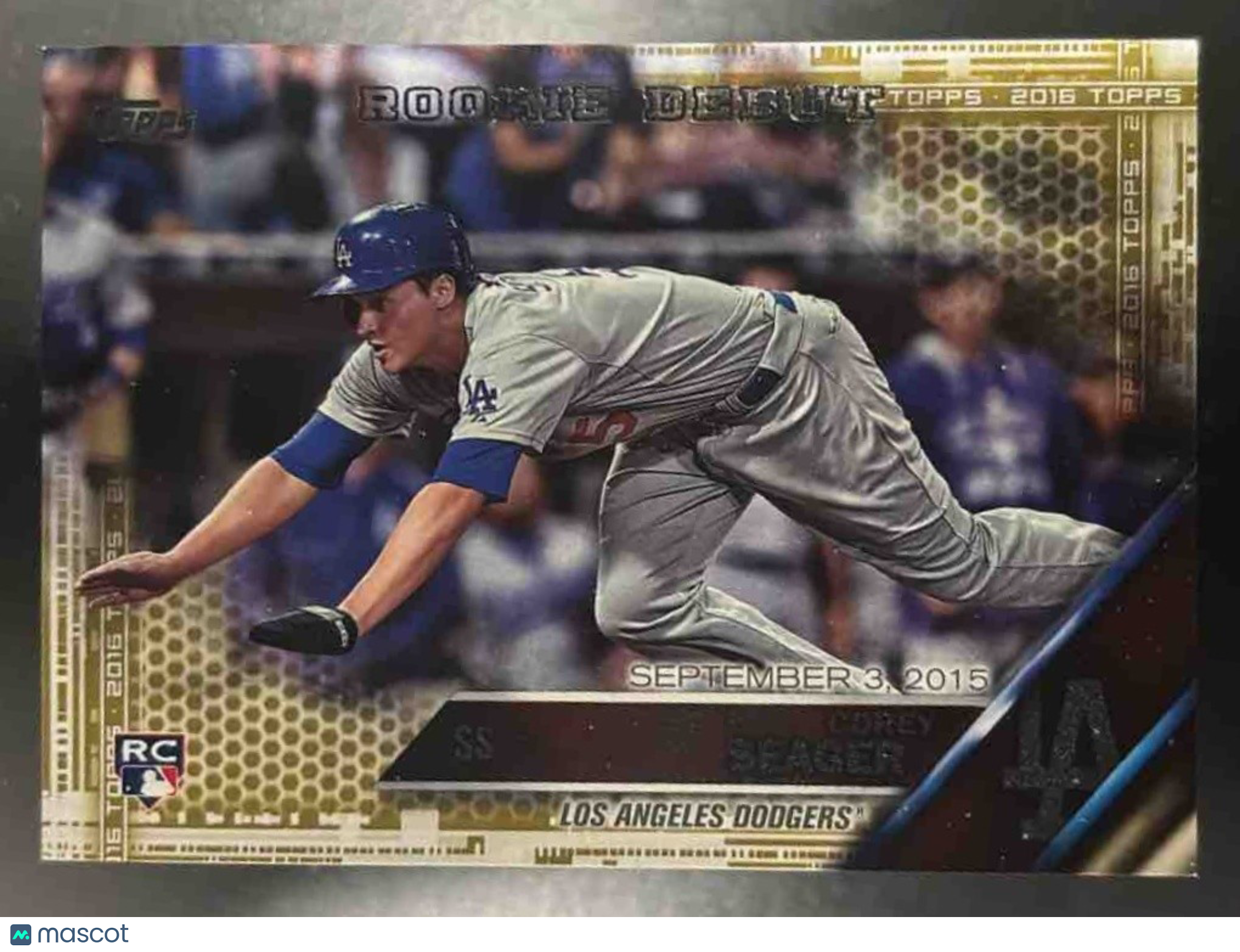 2016 Topps Update Corey Seager Gold /2016 #US279 RC Los Angeles Dodgers - Sports Cards