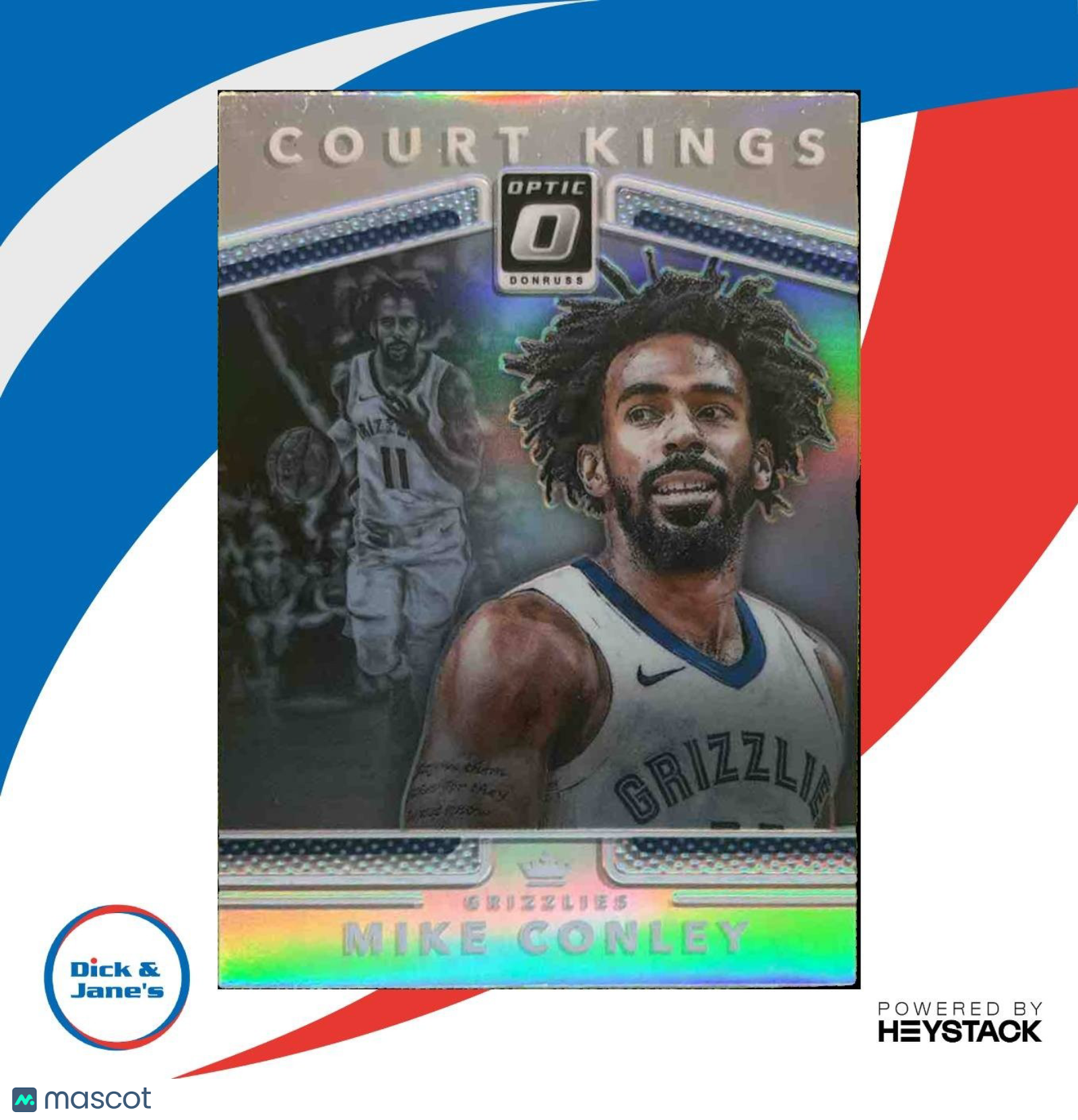 2017-18 Panini Donruss Optic Mike Conley Court Kings Holo #8 Memphis Grizzlies - Sports Cards