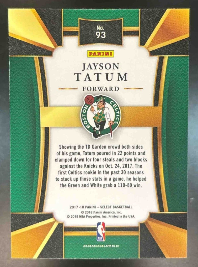 2017-18 Panini Select Jayson Tatum #93 RC Concourse Boston Celtics - Sports Cards