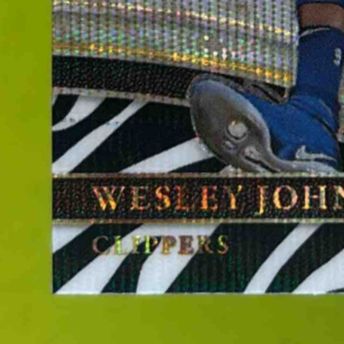 2017-18 Panini Select Wesley Johnson Zebra Prizms #254 Courtside Clippers - Sports Cards