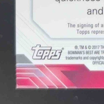 2017 Bowman Bowman’s Best Royce Lewis Best of 2017 Auto Gold Refractor 13/50 - Sports Cards