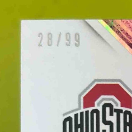 2017 Elite Draft Picks Raekwon McMillan Auto Purple Die Cut /99 #262 RC Buckeyes - Sports Cards