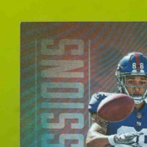 2017 Illusions Evan Engram First Impressions Memorabilia Blue Auto /100 Giants - Sports Cards