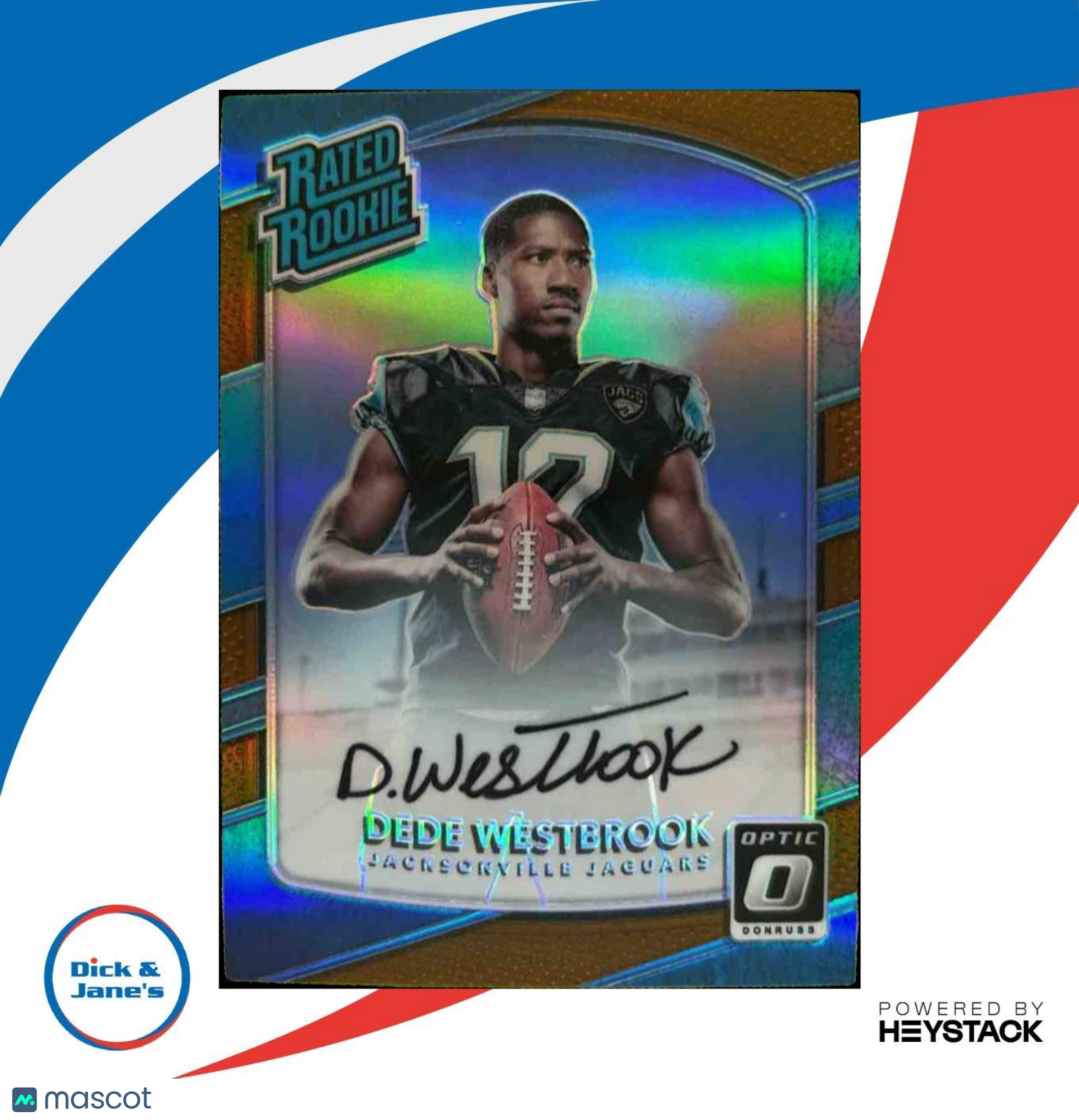 2017 Panini Donruss Optic Dede Westbrook Auto Bronze #187 RC Jaguars - Sports Cards