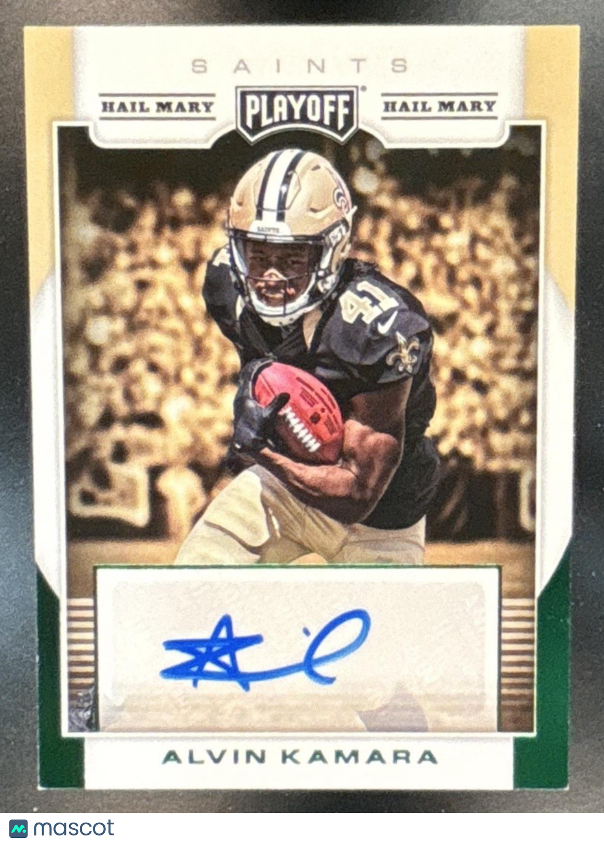 2017 Panini Playoff Alvin Kamara RPS Auto Hail Mary RC New Orleans Saints - Sports Cards