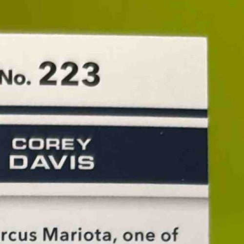 2017 Panini Playoff Corey Davis Kickoff /299 #223 RC Tennessee Titans - Sports Cards