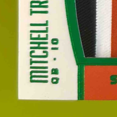 2017 Plates & Patches Jordan Howard Mitchell Trubisky Double Coverage Green 4/10 - Sports Cards
