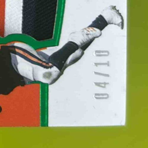 2017 Plates & Patches Jordan Howard Mitchell Trubisky Double Coverage Green 4/10 - Sports Cards