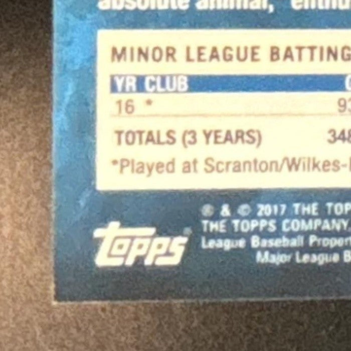 2017 Topps Aaron Judge Gold 554/2017 #287 RC New York Yankees - Sports Cards
