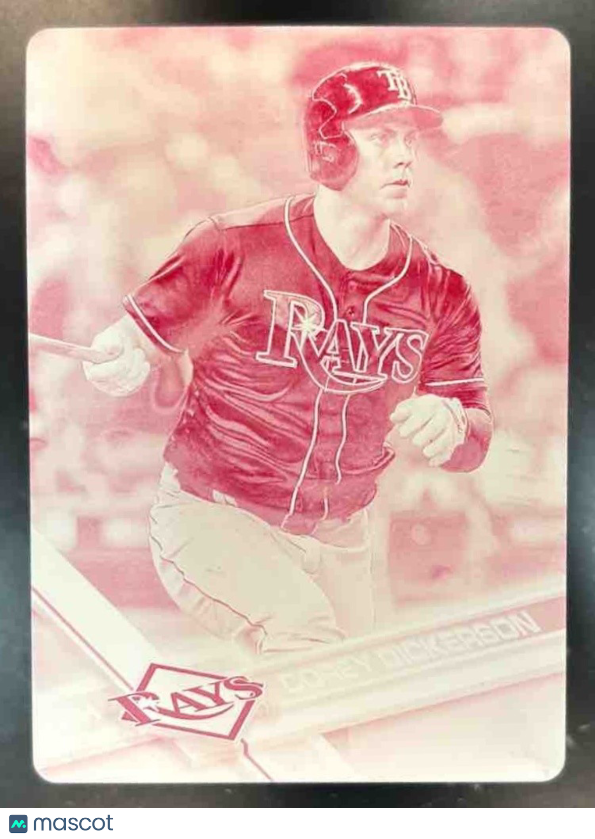 2017 Topps Corey Dickerson 1/1 Printing Plate Magenta #165 Tampa Bay Rays - Sports Cards
