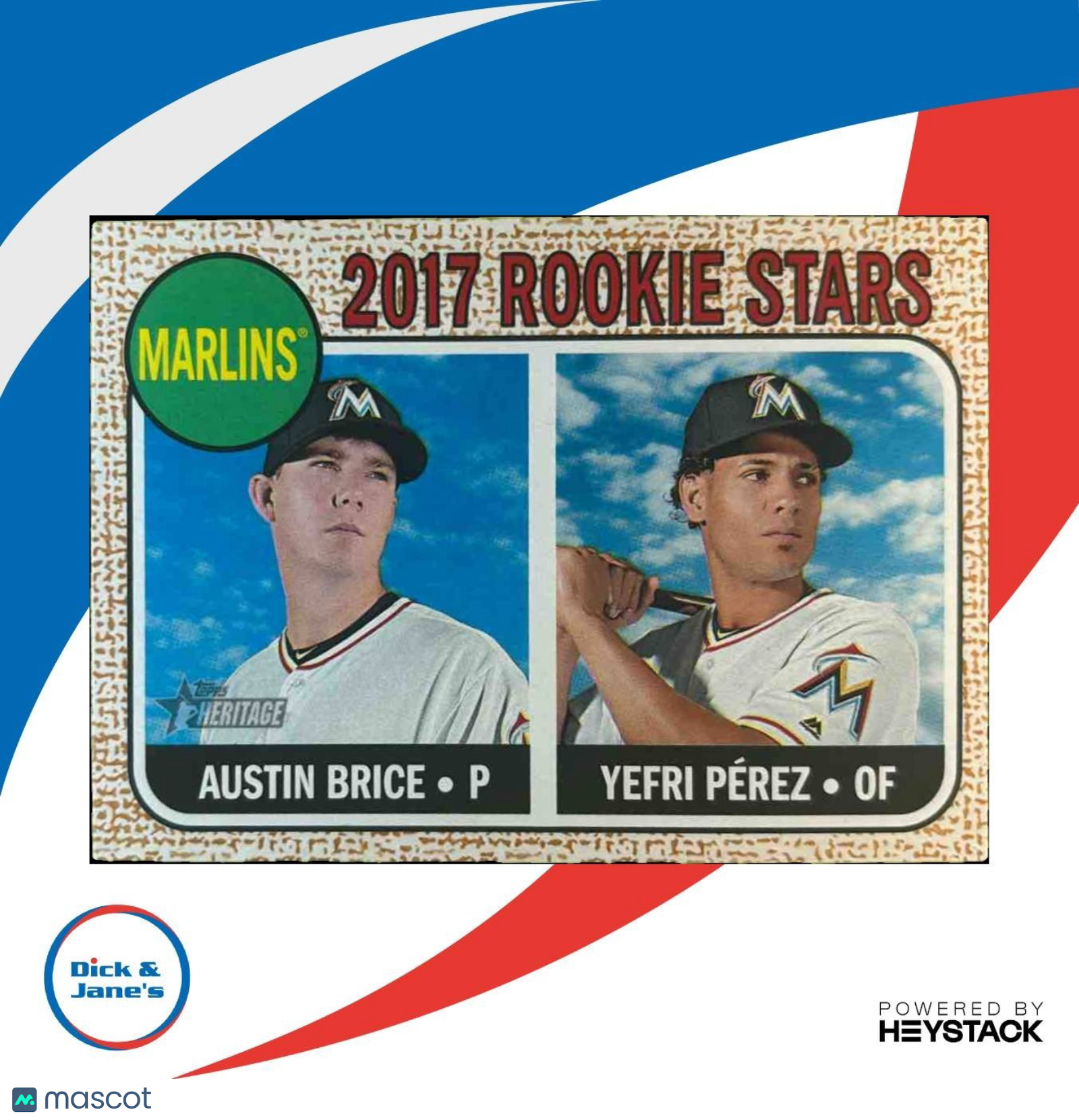 2017 Topps Heritage Arodys Vizcaino #42 Atlanta Braves - Sports Cards