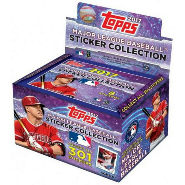 2017 Topps MLB Baseball Sticker Collection Box [50 Packs] - MLB Hobby Box