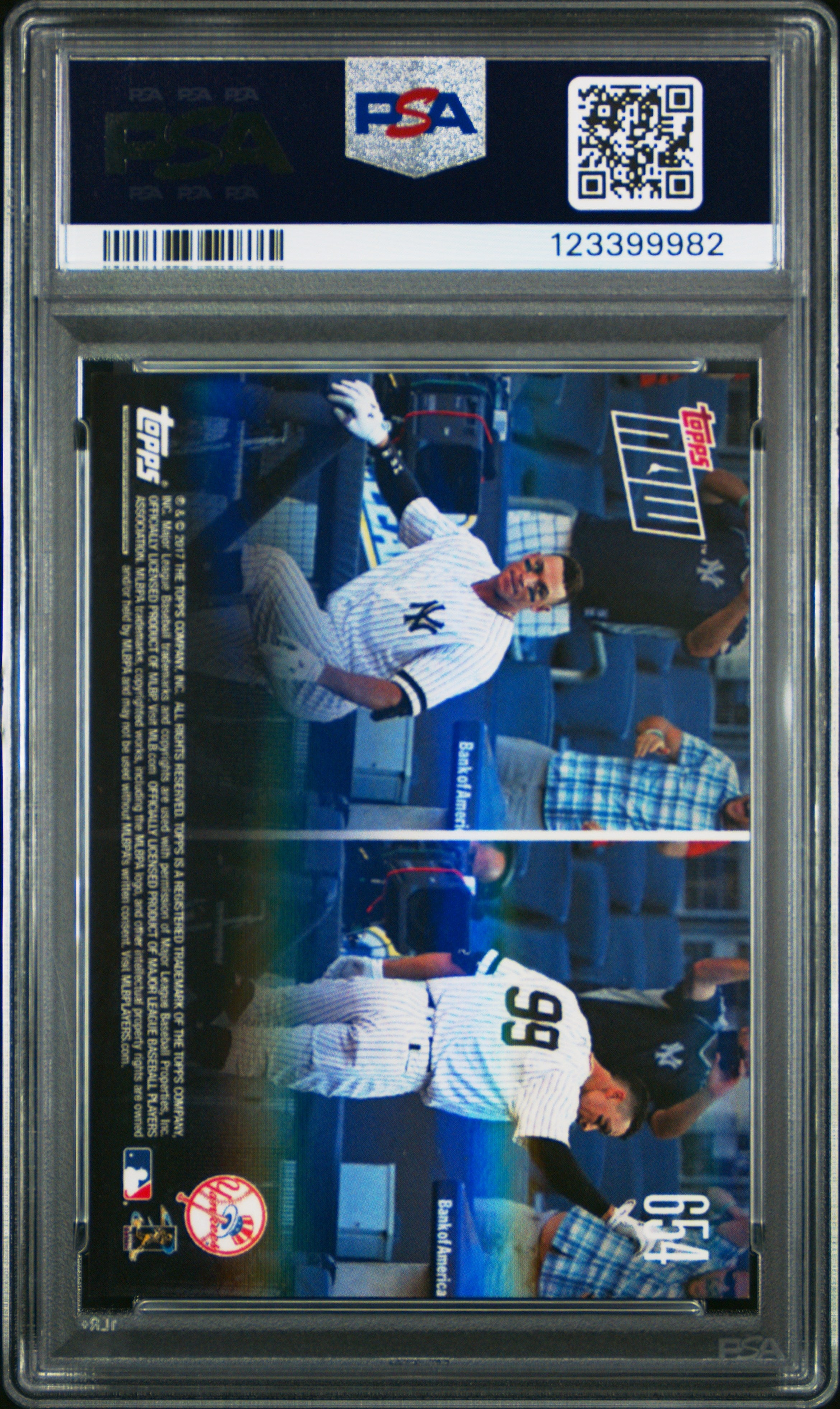 2017 Topps Now Aaron Judge Rookie #654 PSA 9 MINT New York Yankees - Graded Sports Cards