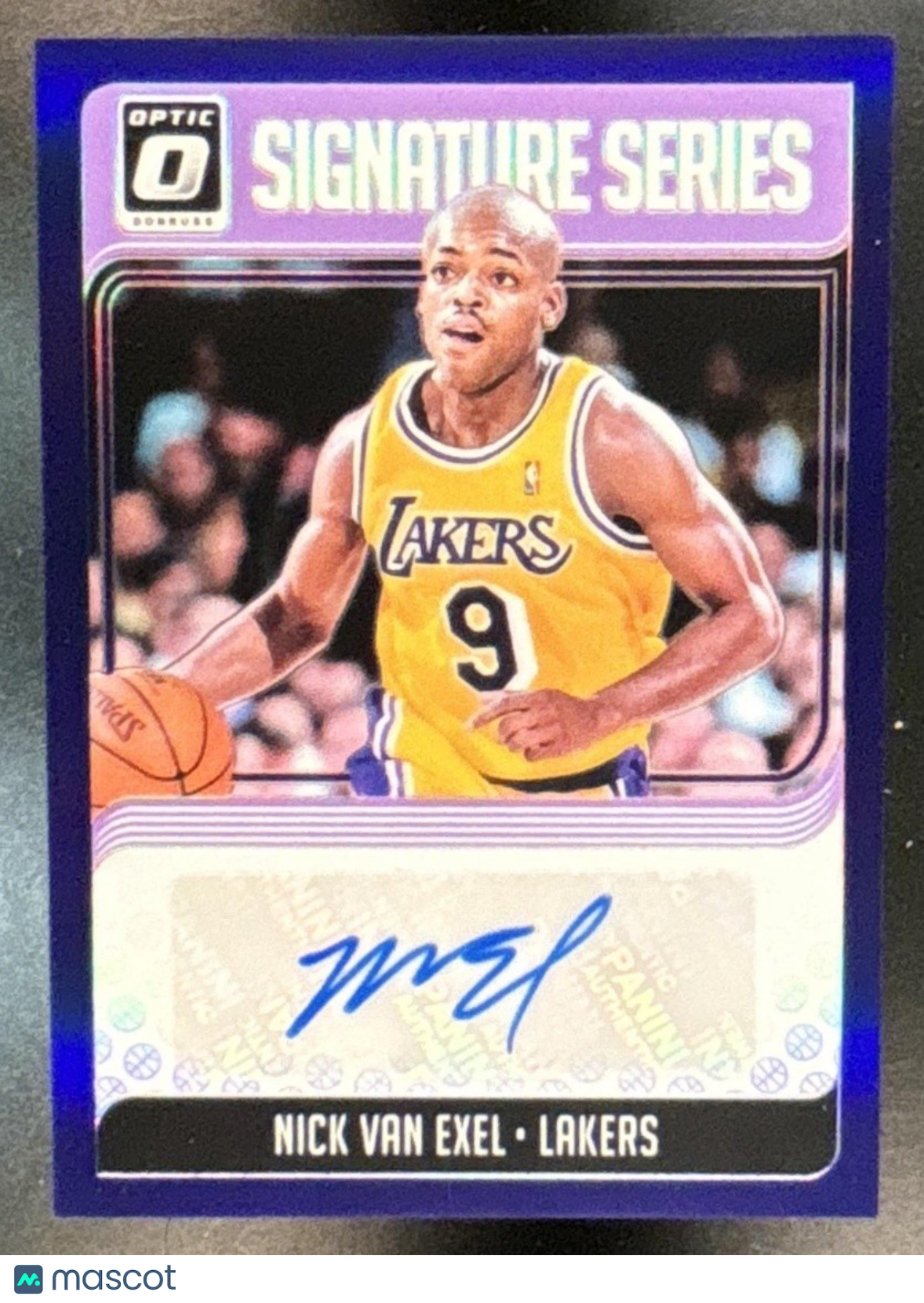 2018-19 Donruss Optic Nick Van Exel Signature Series Purple Auto Lakers - Sports Cards