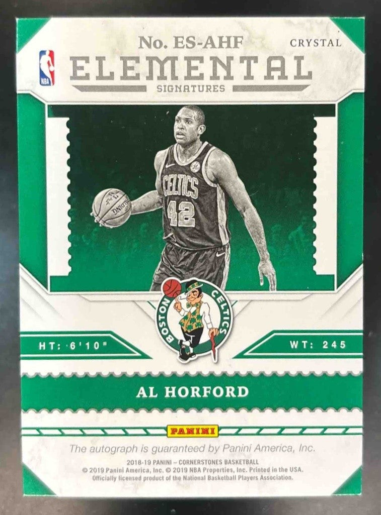 2018-19 Panini Cornerstones Al Horford Elemental Signatures /49 Auto Celtics - Sports Cards