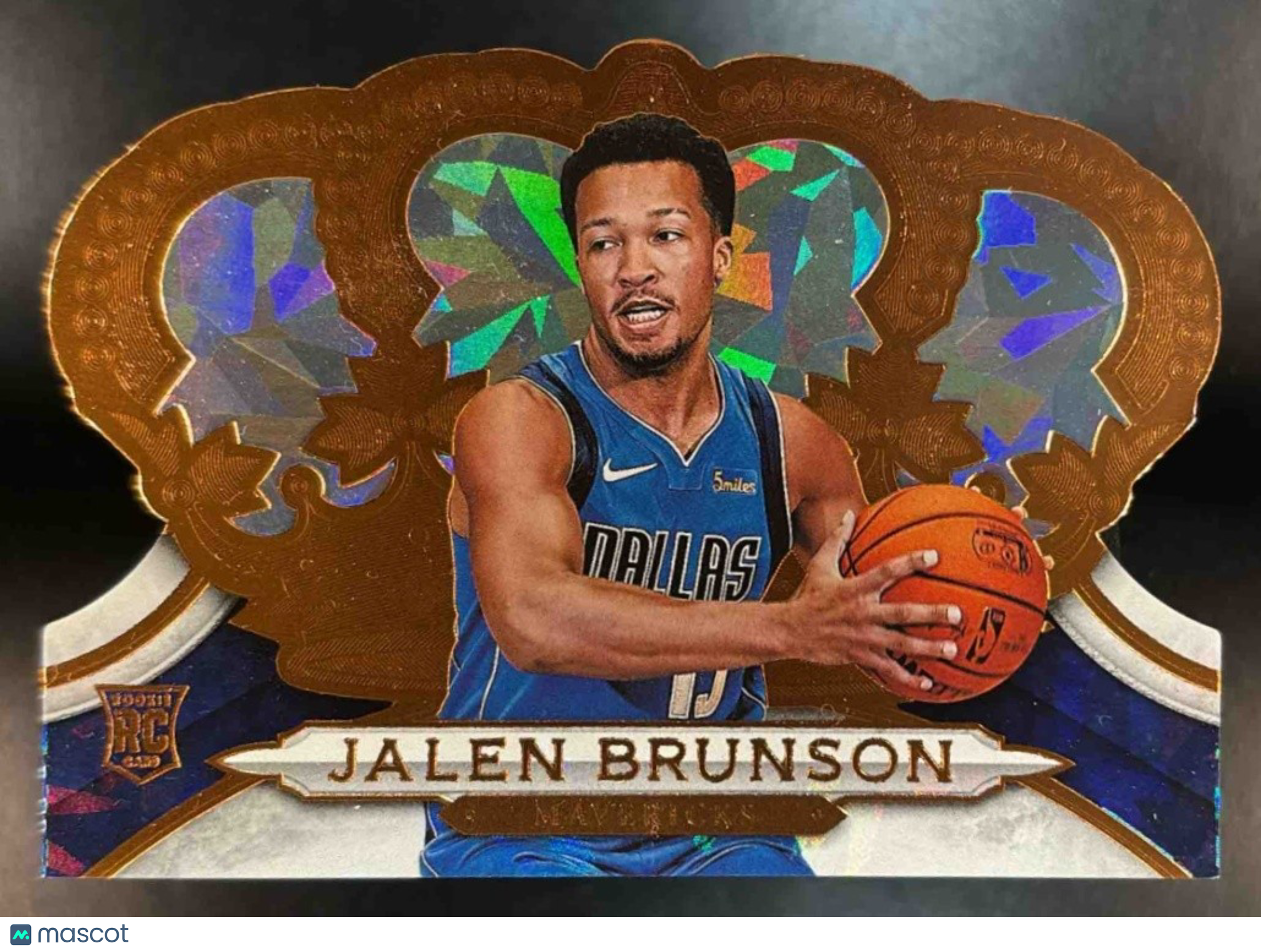 2018-19 Panini Crown Royale Jalen Brunson Crystal 1/99 #11 RC Dallas Mavericks - Sports Cards