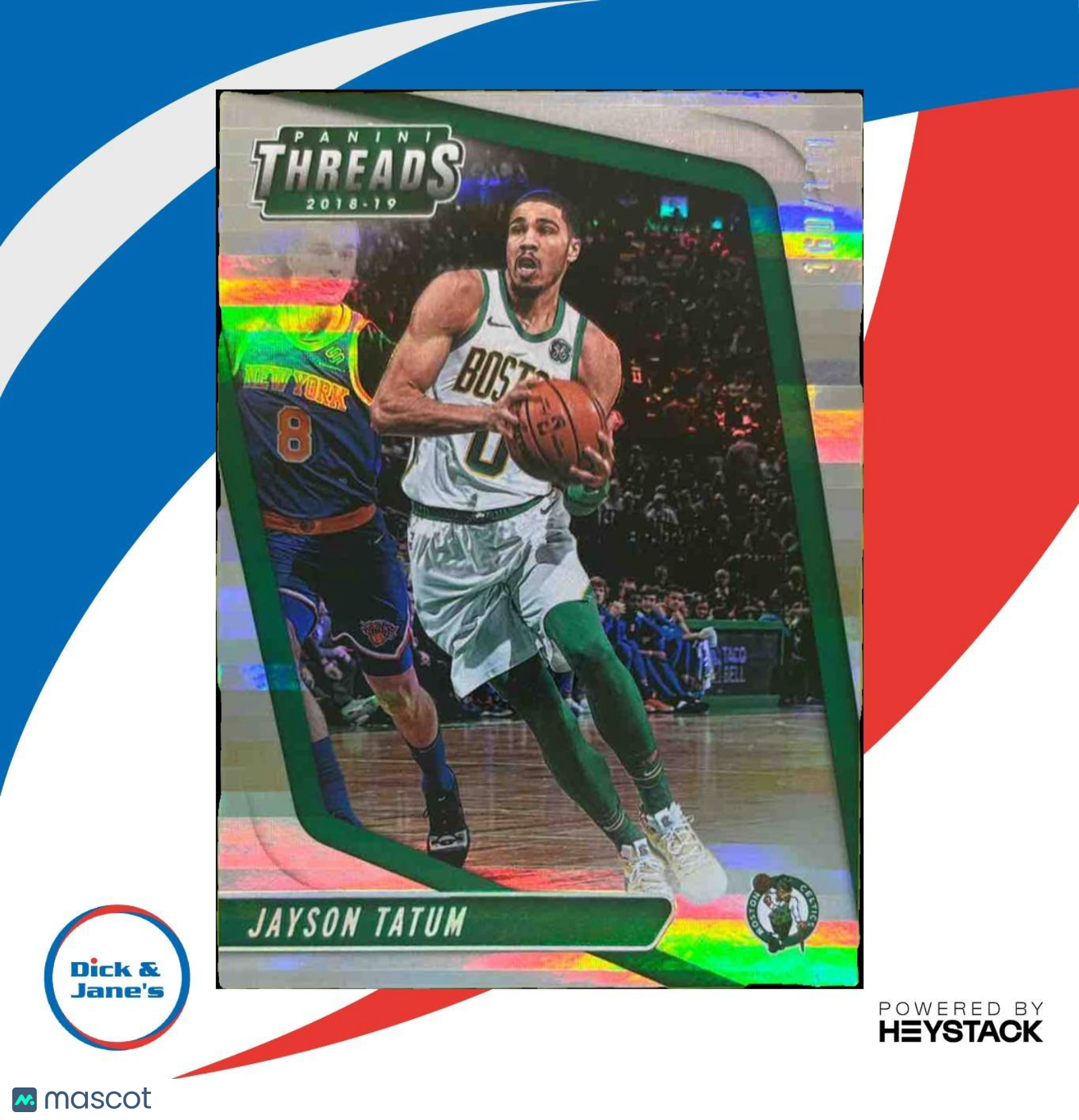 2018-19 Panini Threads Jayson Tatum Premium /199 #17 Boston Celtics - Sports Cards