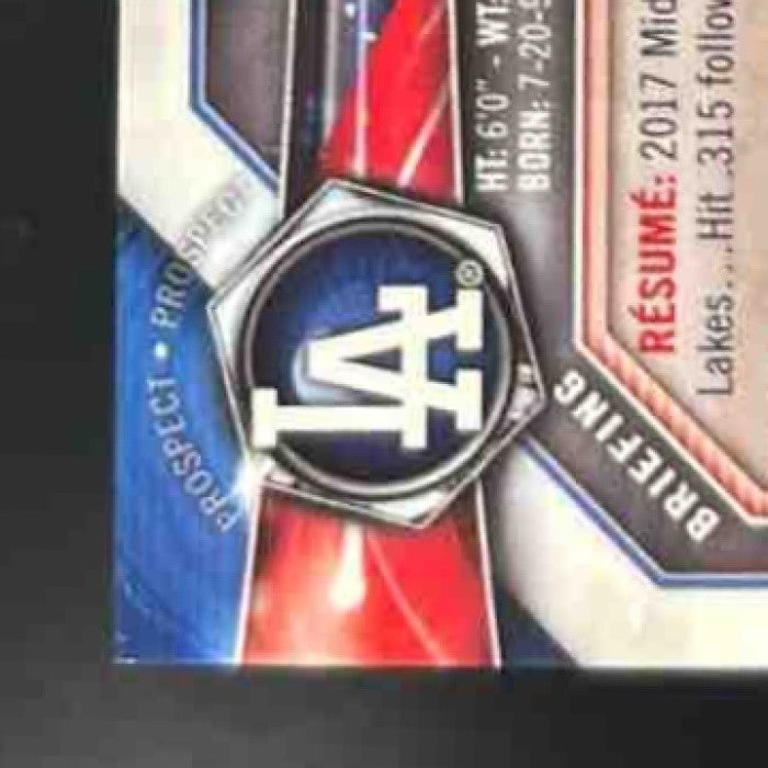2018 Bowman Keibert Ruiz Chrome Prospects Yellow /75 #BCP79 Los Angeles Dodgers - Sports Cards