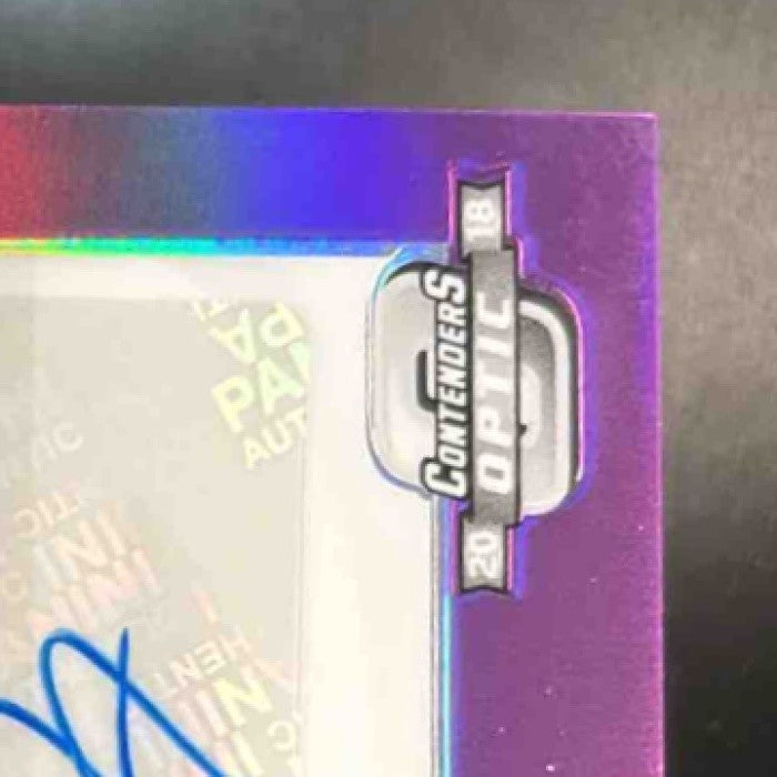 2018 Contenders Optic Jaire Alexander Purple Auto /99 #150 RC Green Bay Packers - Sports Cards