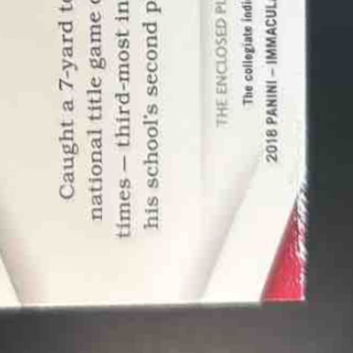 2018 Immaculate Collection Collegiate Calvin Ridley Jumbo /99 #7 RC Crimson Tide - Sports Cards