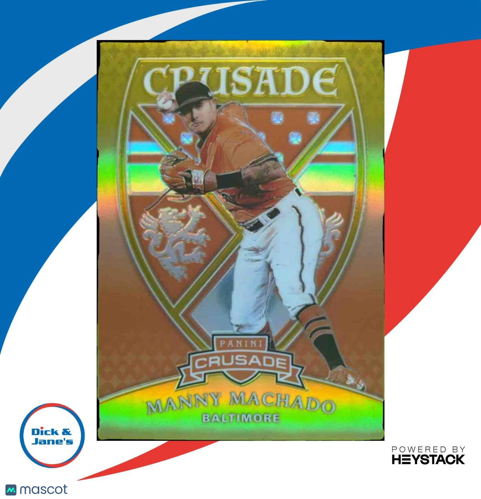2018 Panini Chronicles Manny Machado Crusade Gold /10 #5 Baltimore Orioles - Sports Cards