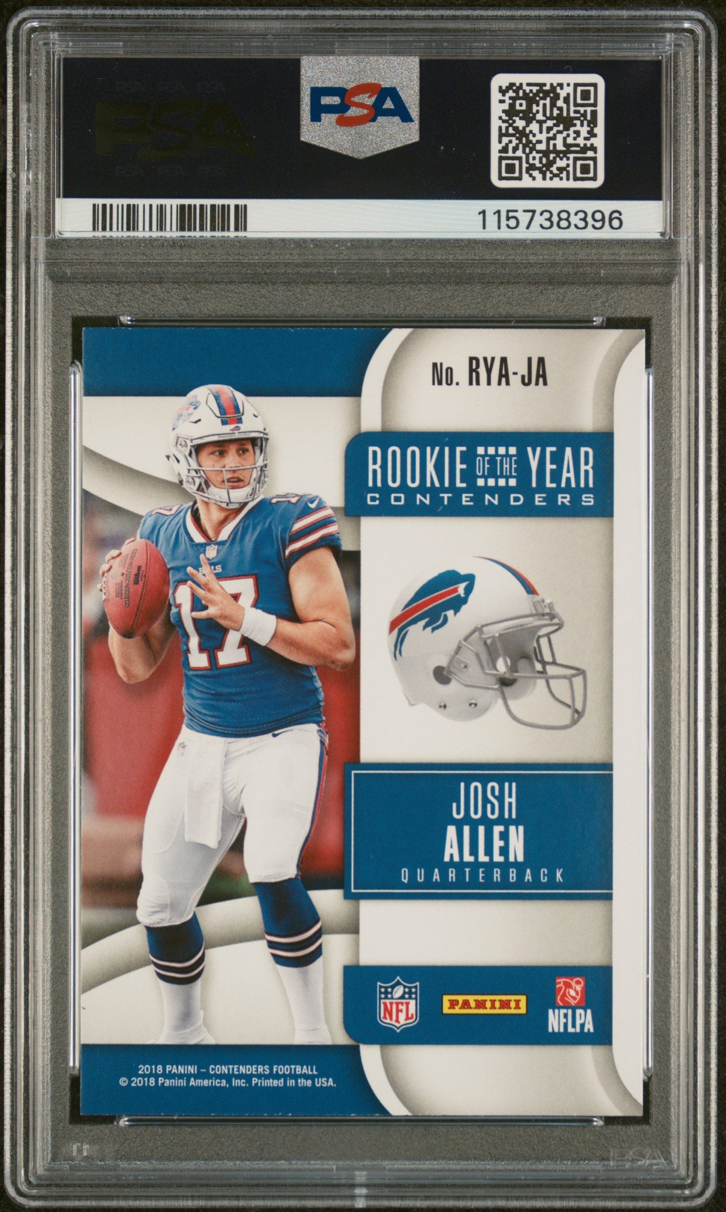 2018 Panini Contenders Rookie Of The Year Contenders Josh Allen R. O. Y. #JA PSA 9 - Graded Sports Cards